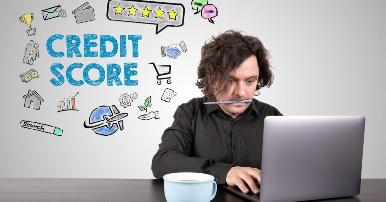 Man researching credit score myths — the 7 biggest credit myths that are hurting your score explained